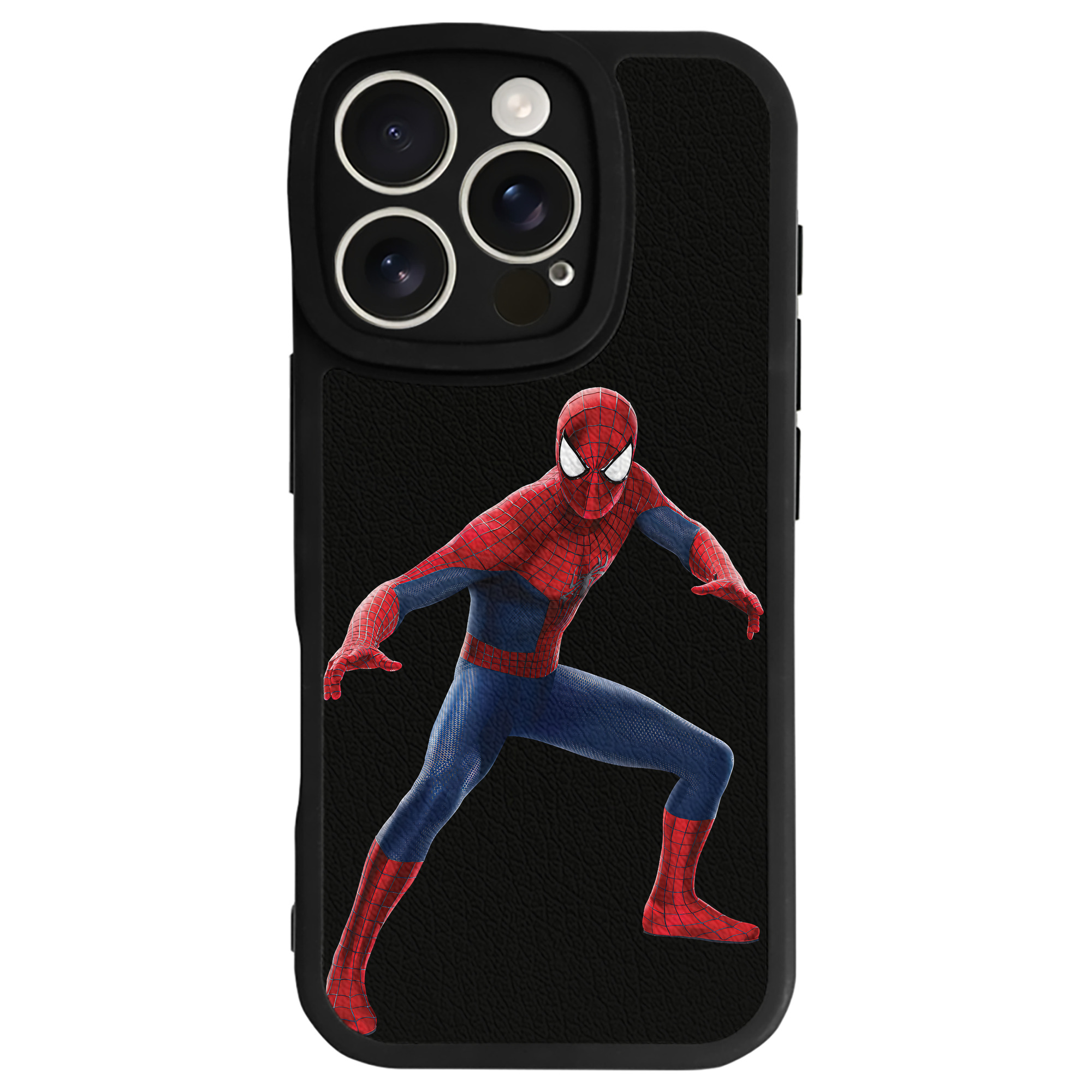 （画像用） Spider Man スパイダーマン 【iPhone 16シリーズ対応】シリコンスマホケース（レザー調） 材質：シリコン